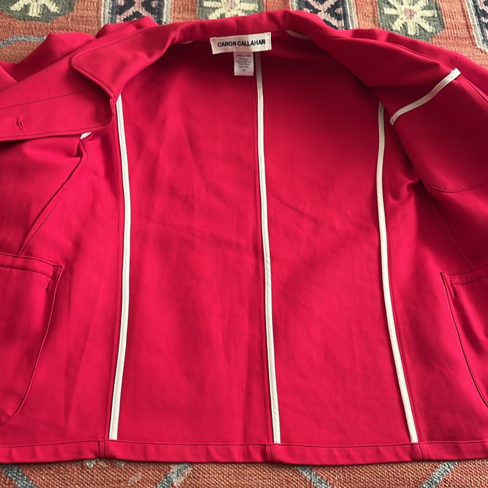 Caron Callahan crimson Tomo jacket size XS - Picture 4 of 6